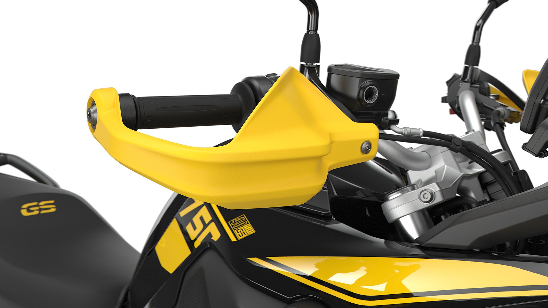 Vediamo il paramano giallo.