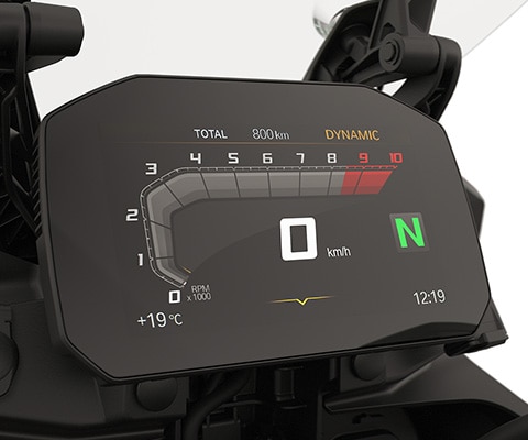 Display TFT con connettività della BMW F 800 GS