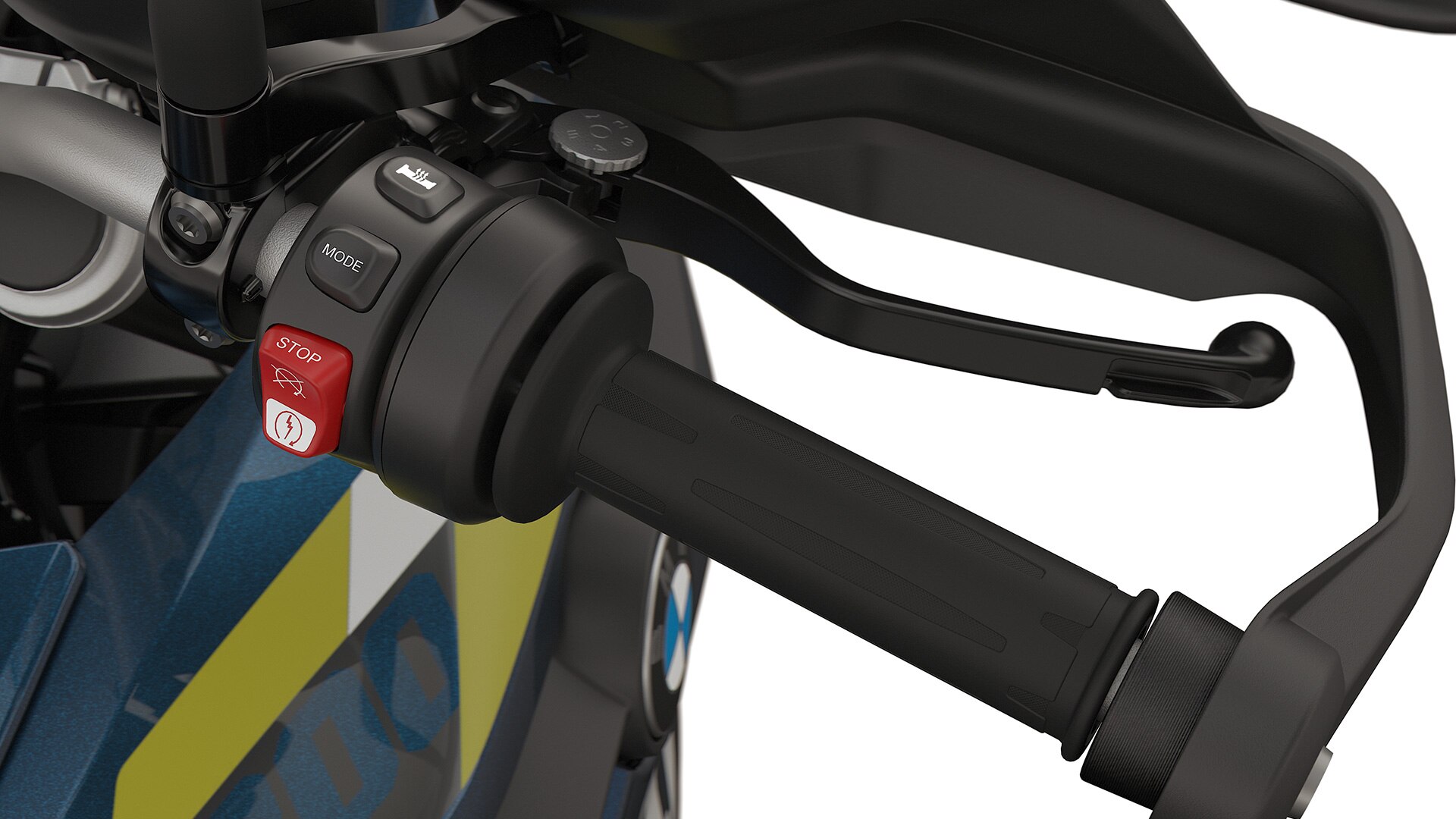 Il riscaldamento manopola della BMW F 800 GS.