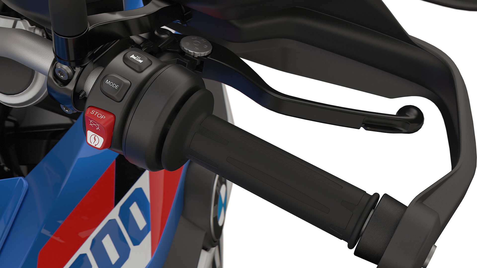 Il riscaldamento manopola della BMW F 800 GS.