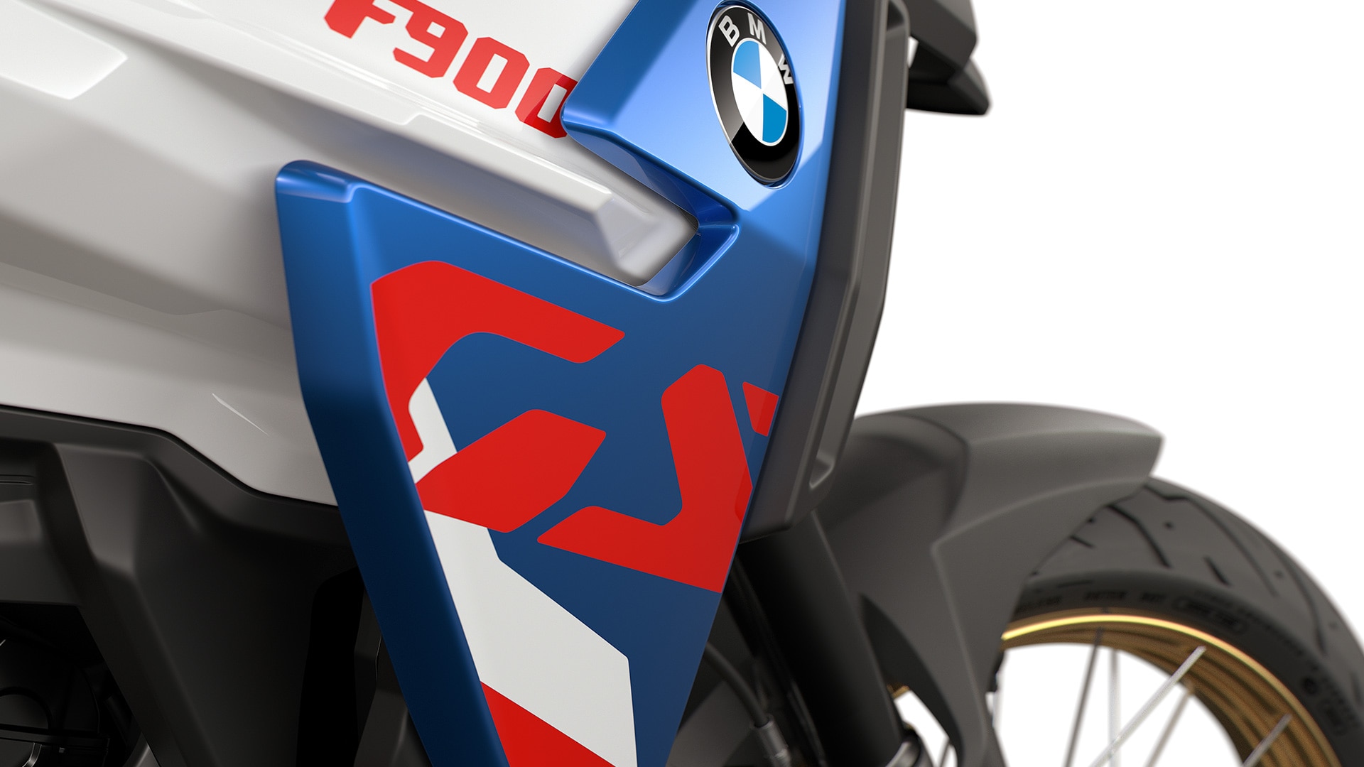 Il caratteristico logo GS sulla F 900 GS di BMW Motorrad