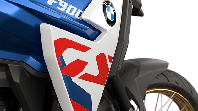Il caratteristico logo GS sulla F 900 GS di BMW Motorrad