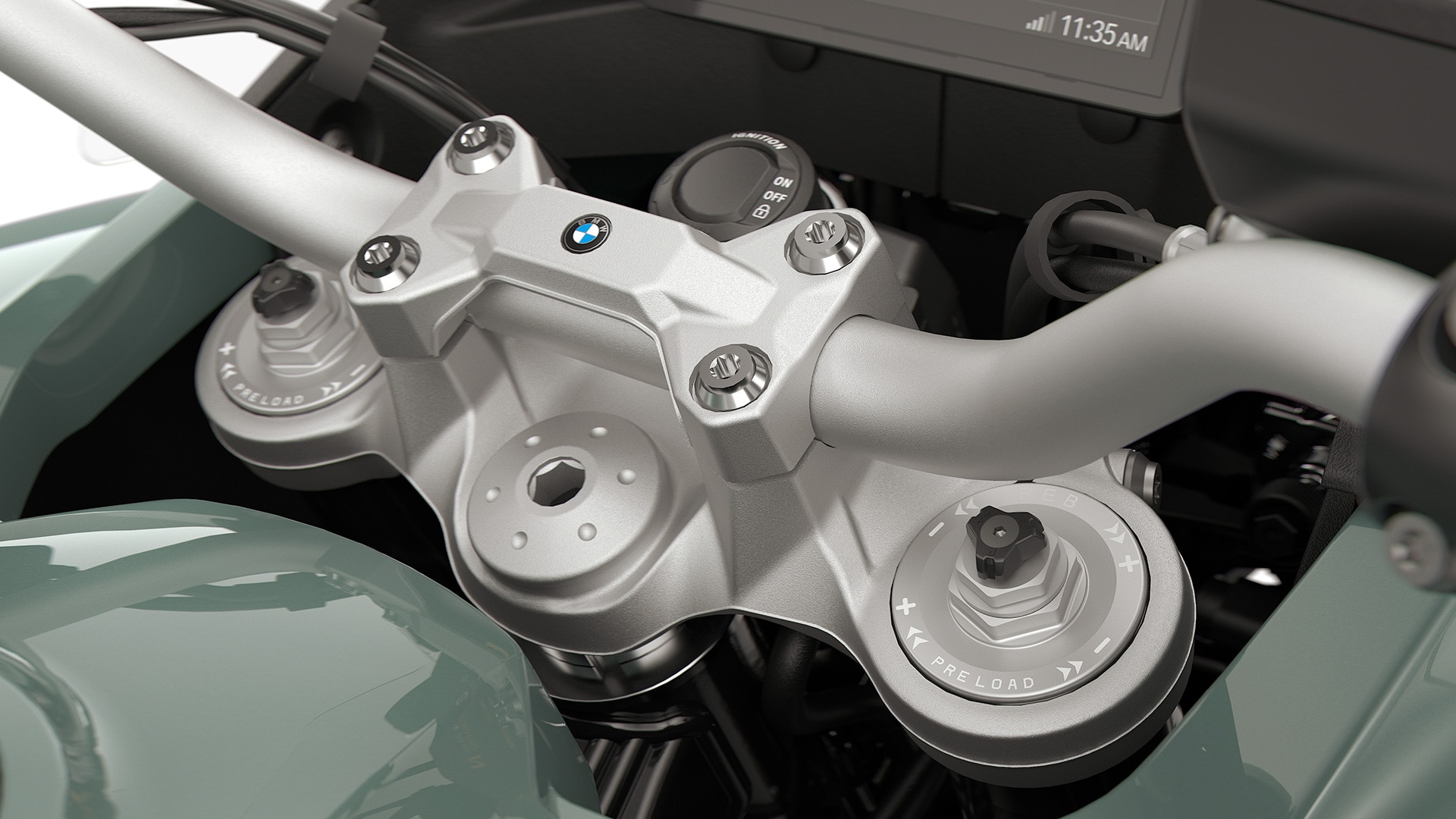 La forcella regolabile della F 900 GS Adventure di BMW Motorrad