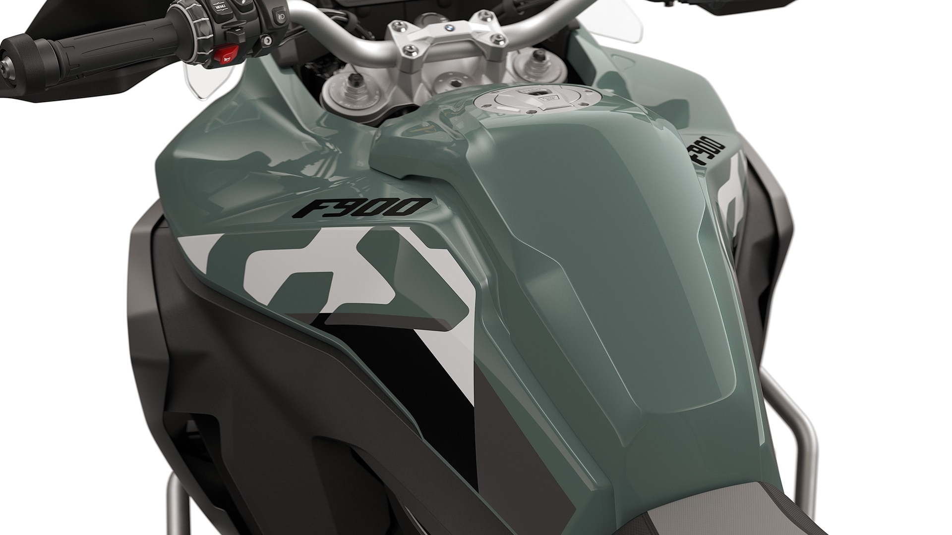 Le mascherine laterali della F 900 GS Adventure di BMW Motorrad con serbatoio grande da 23 litri