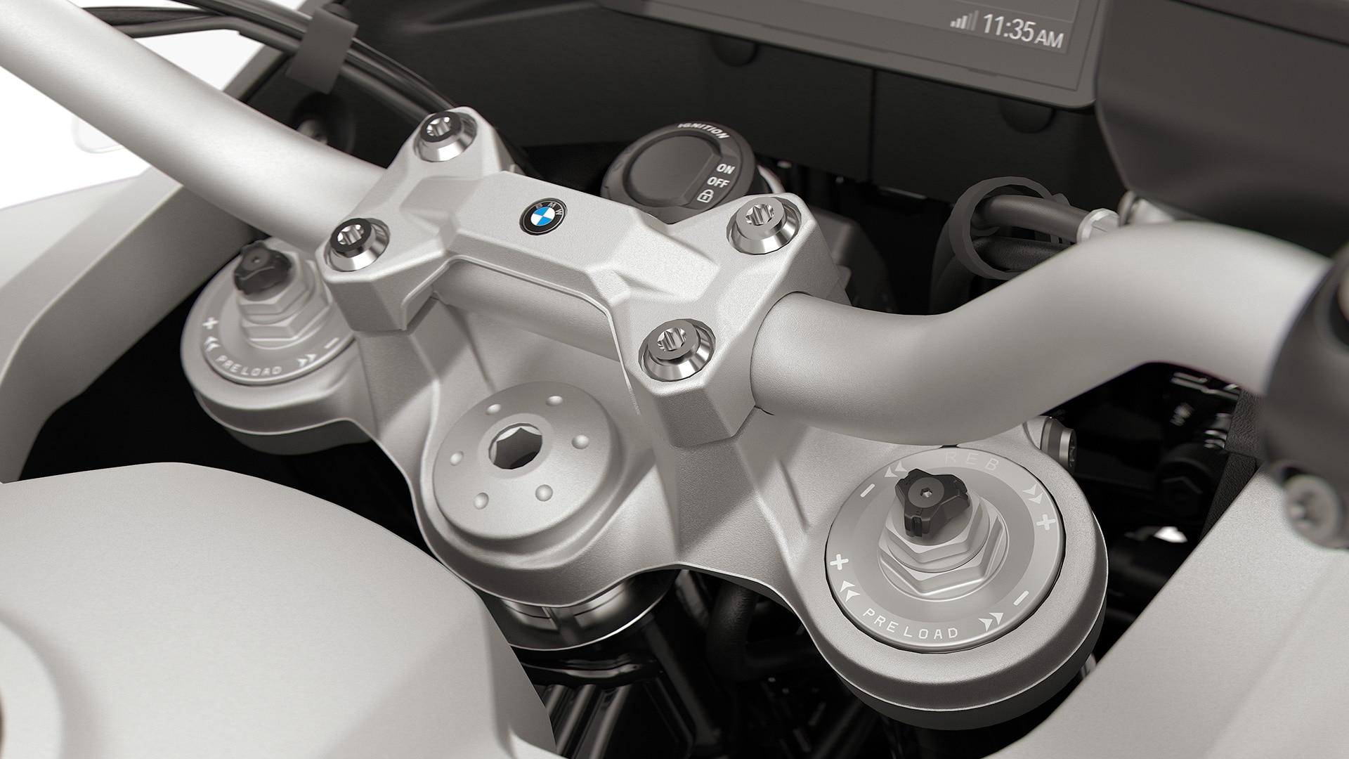La forcella regolabile della F 900 GS Adventure di BMW Motorrad