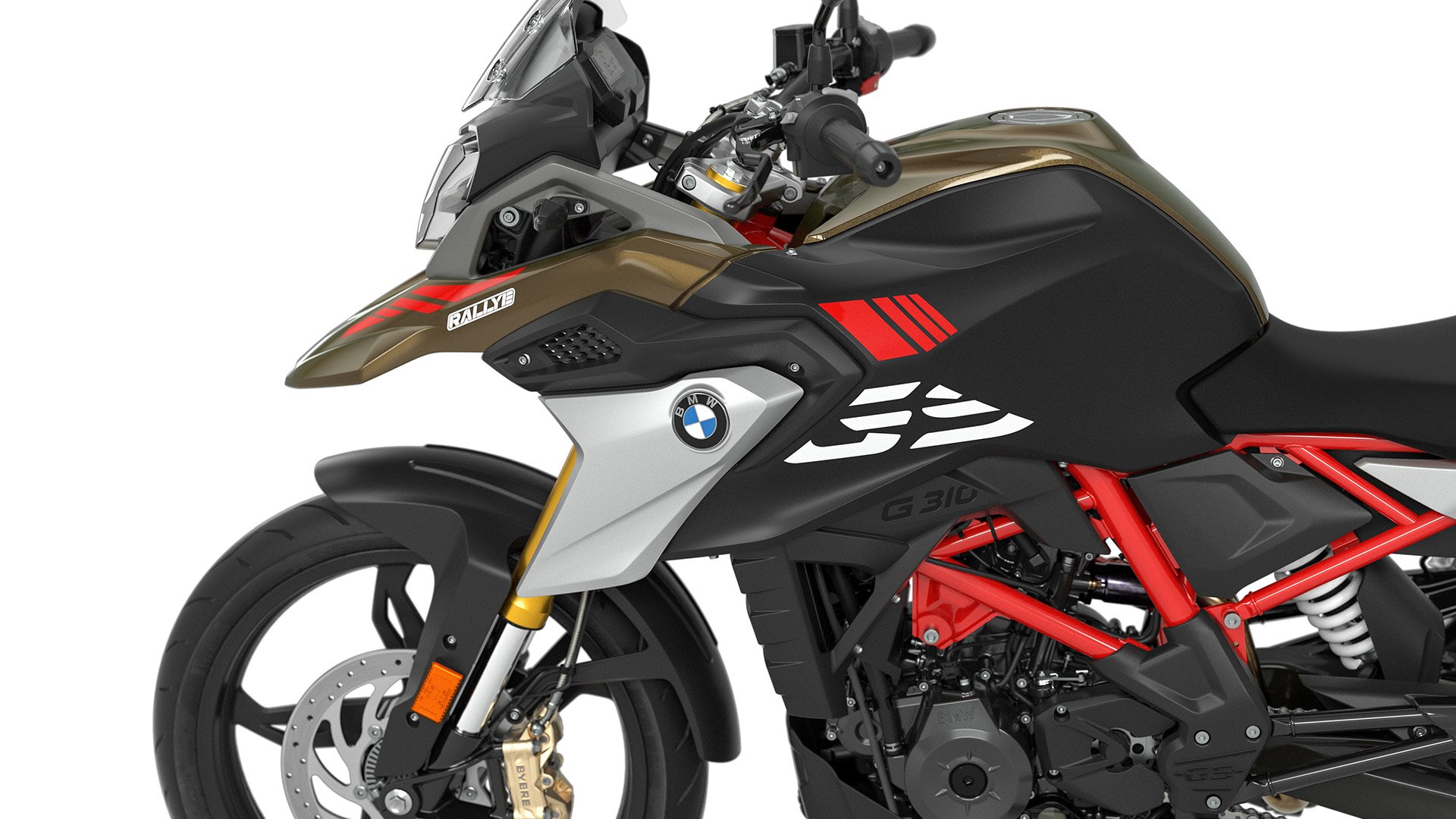 Vediamo la tipica flyline GS della G 310 GS.