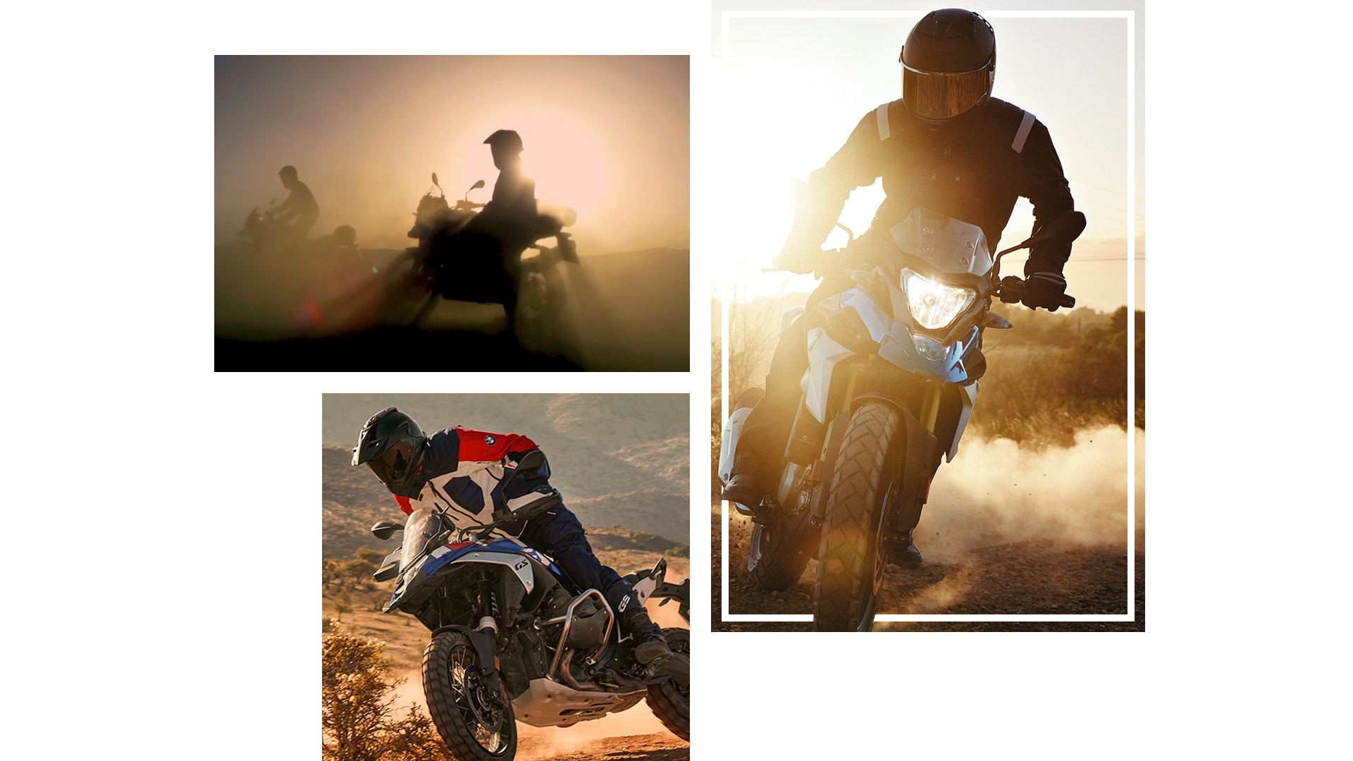 Collage dei modelli BMW Motorrad GS.