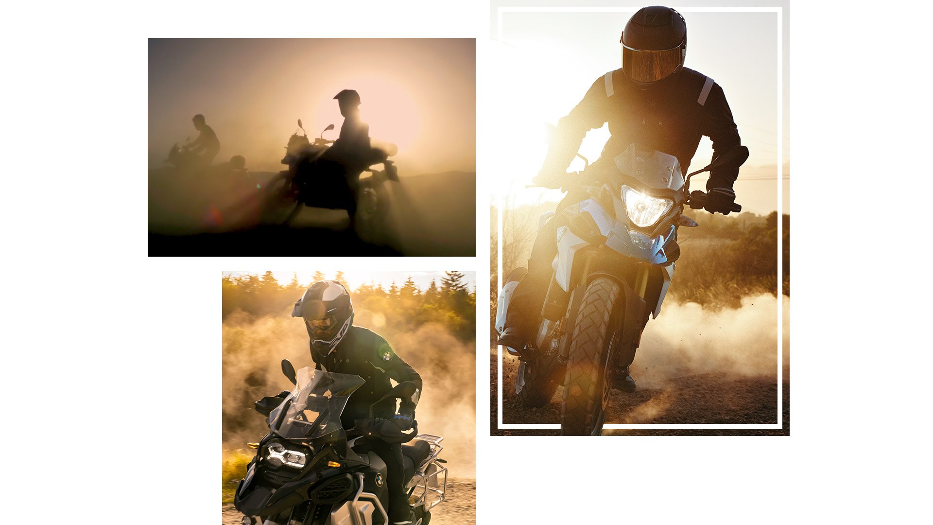 Collage dei modelli BMW Motorrad GS.
