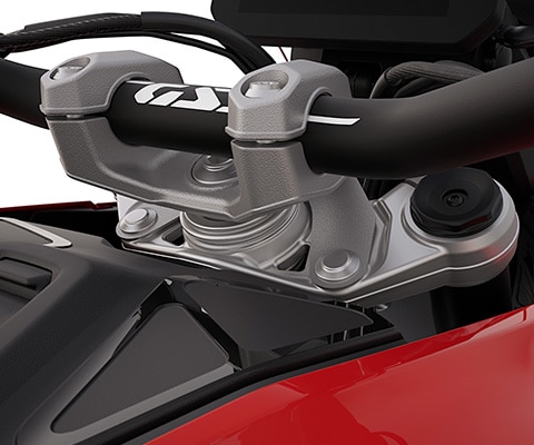 L’elemento triangolare con BMW EVO Telelever della R 1300 GS di BMW Motorrad