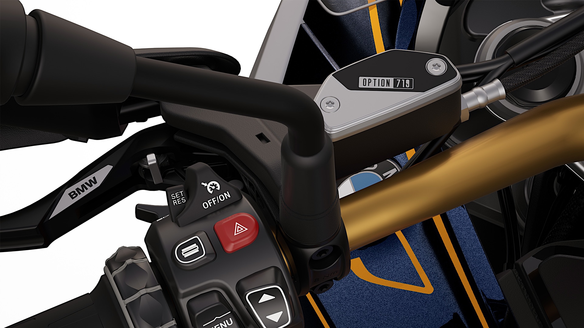 Le parti fresate Option 719 della BMW R 1300 GS Biscaya