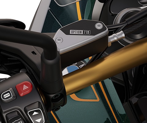 Le parti fresate Option 719 della BMW R 1300 GS Tramuntana