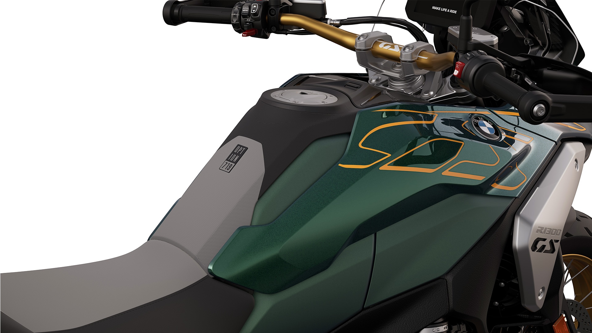 La progettazione grafica della BMW R 1300 GS Tramuntana con equipaggiamento Option 719