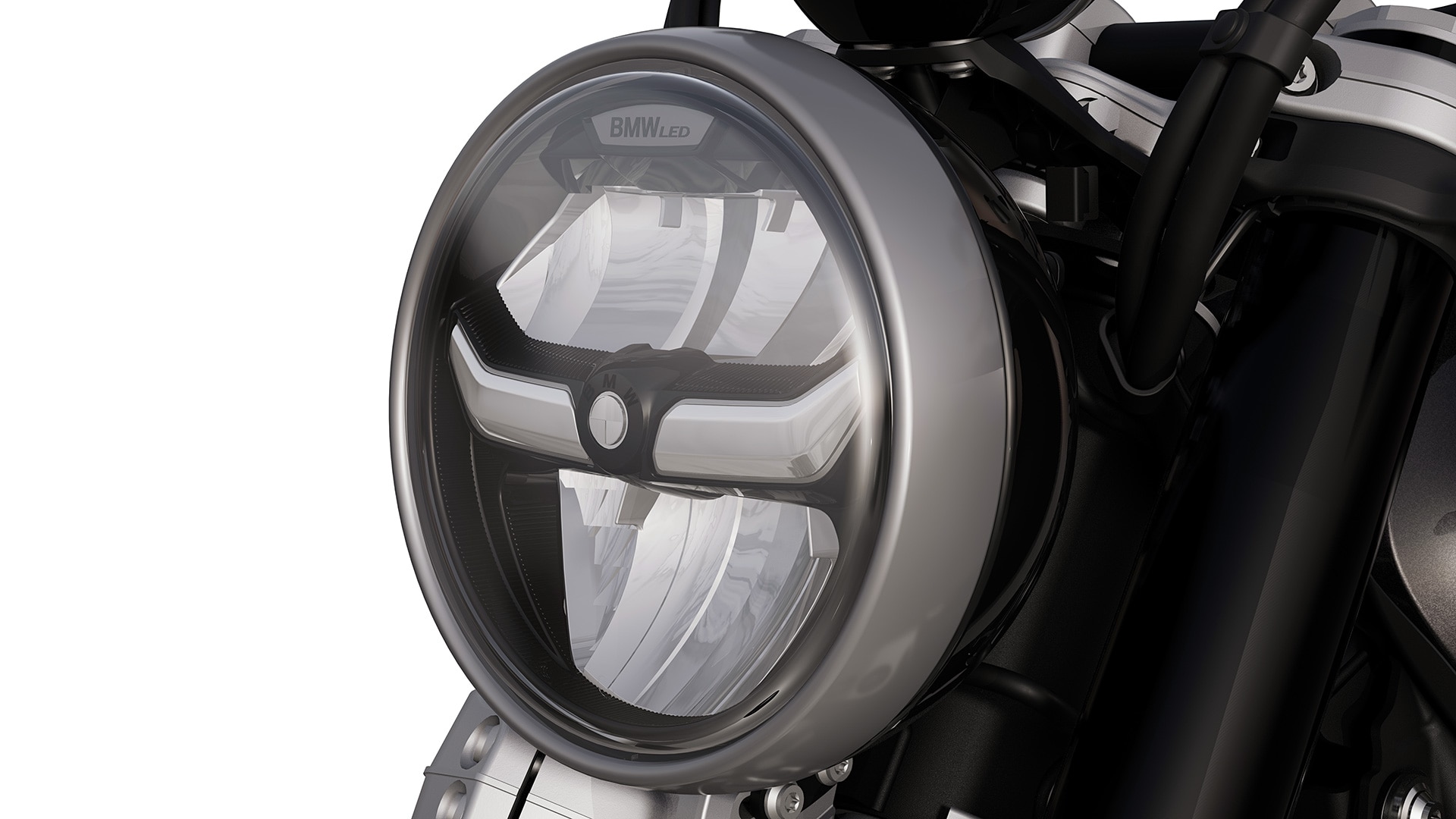 La R 12 di BMW Motorrad con fari a LED e luci diurne