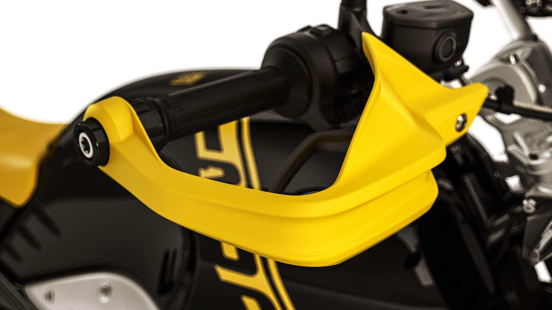 Vediamo il paramani giallo della R nineT Urban G/S.