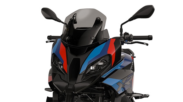 Il davanti sportivo della M 1000 XR di BMW Motorrad