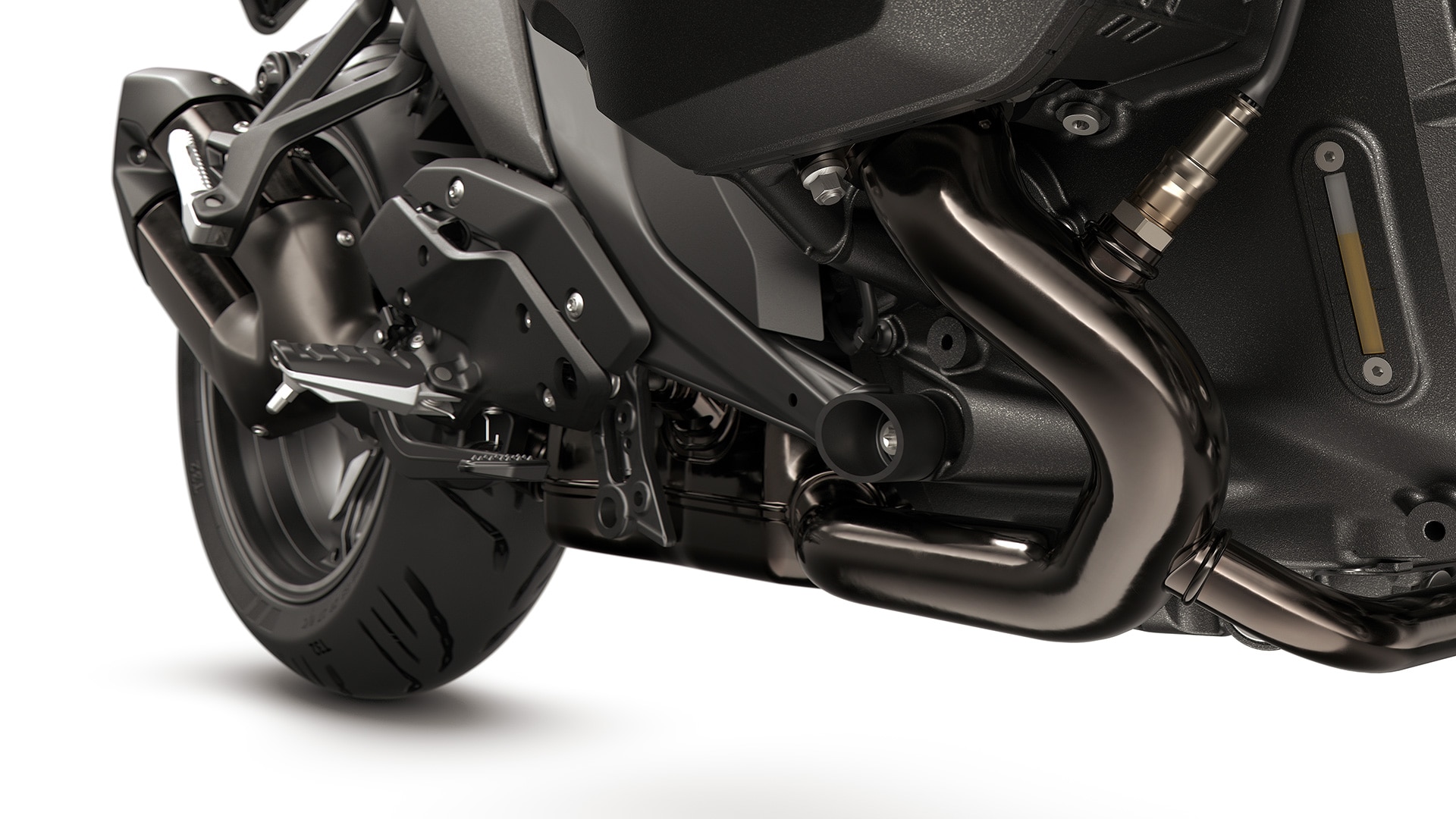 Impianto di scarico in cromo scuro della R 1300 R di BMW Motorrad