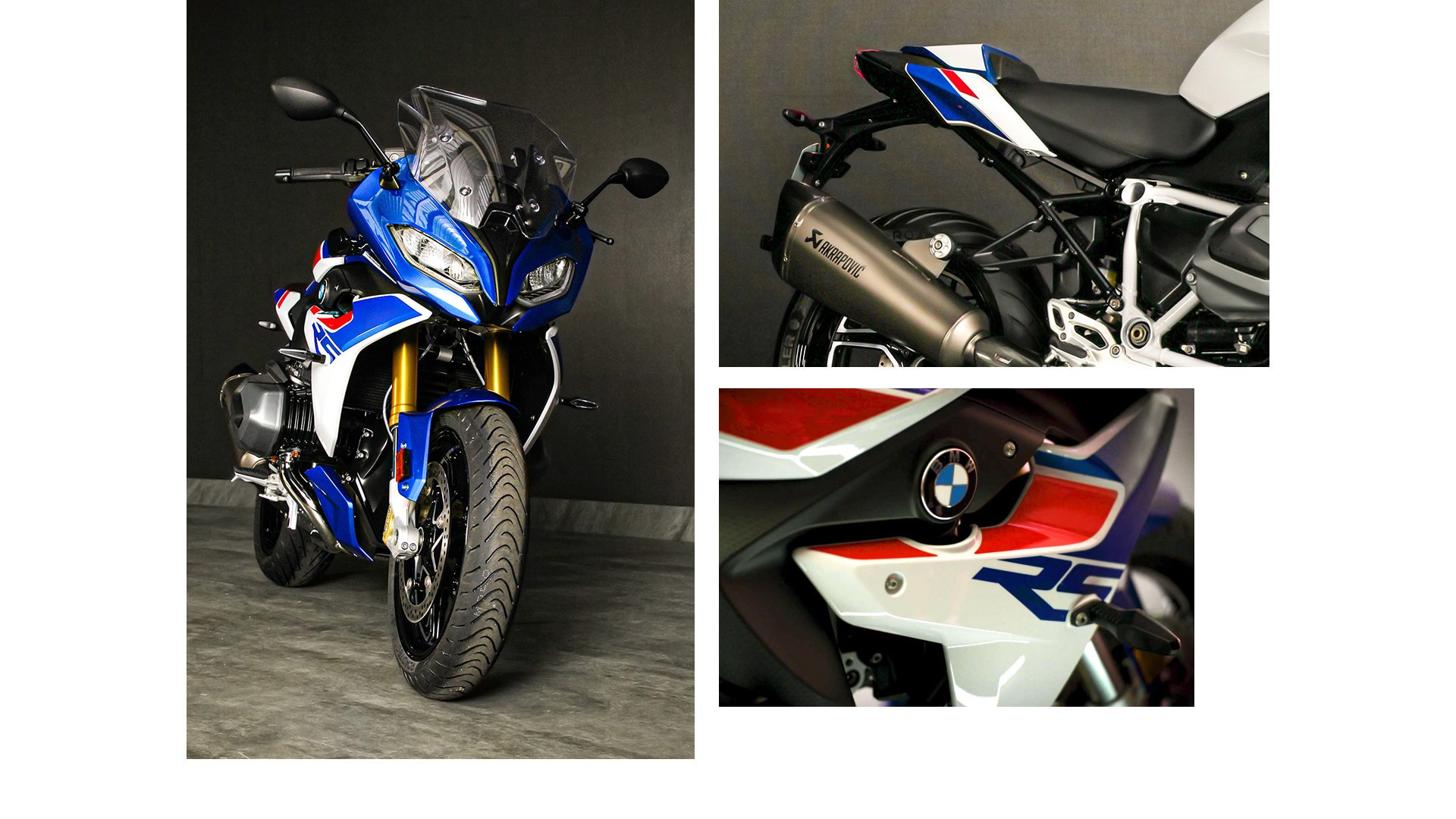 Collage della R 1250 RS.