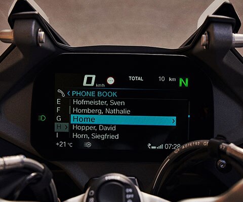 R 1250 RS Cockpit con display TFT