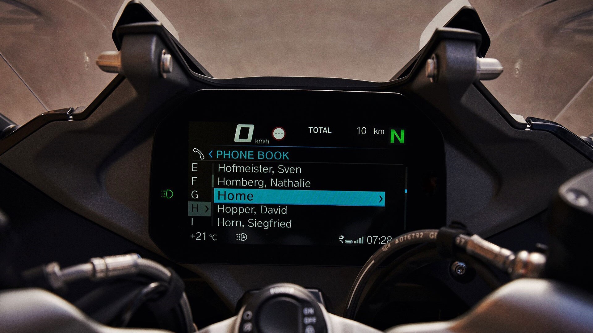 R 1250 RS Cockpit con display TFT
