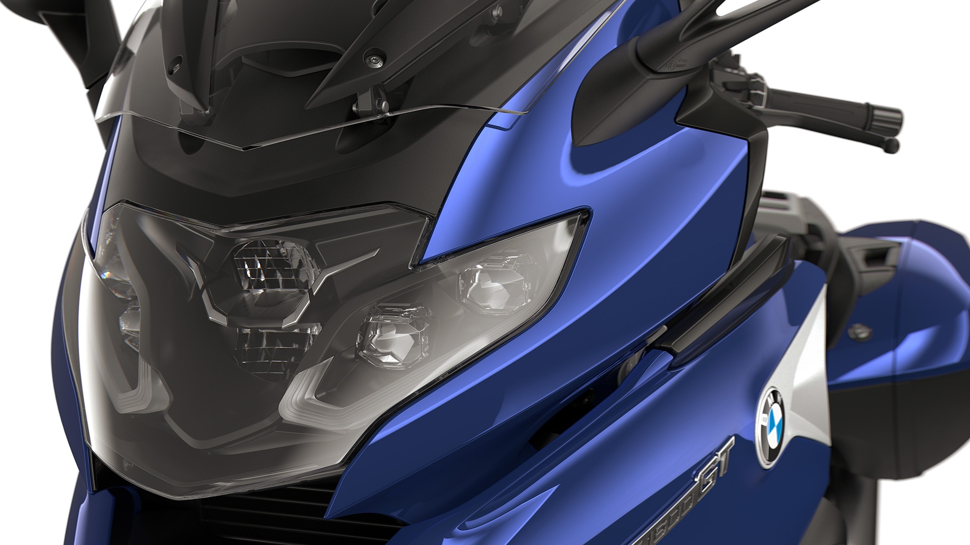 Primo piano del faro a LED.