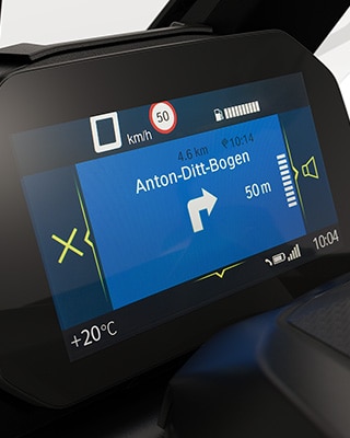 Funzioni di connettività del C 400 X di BMW Motorrad