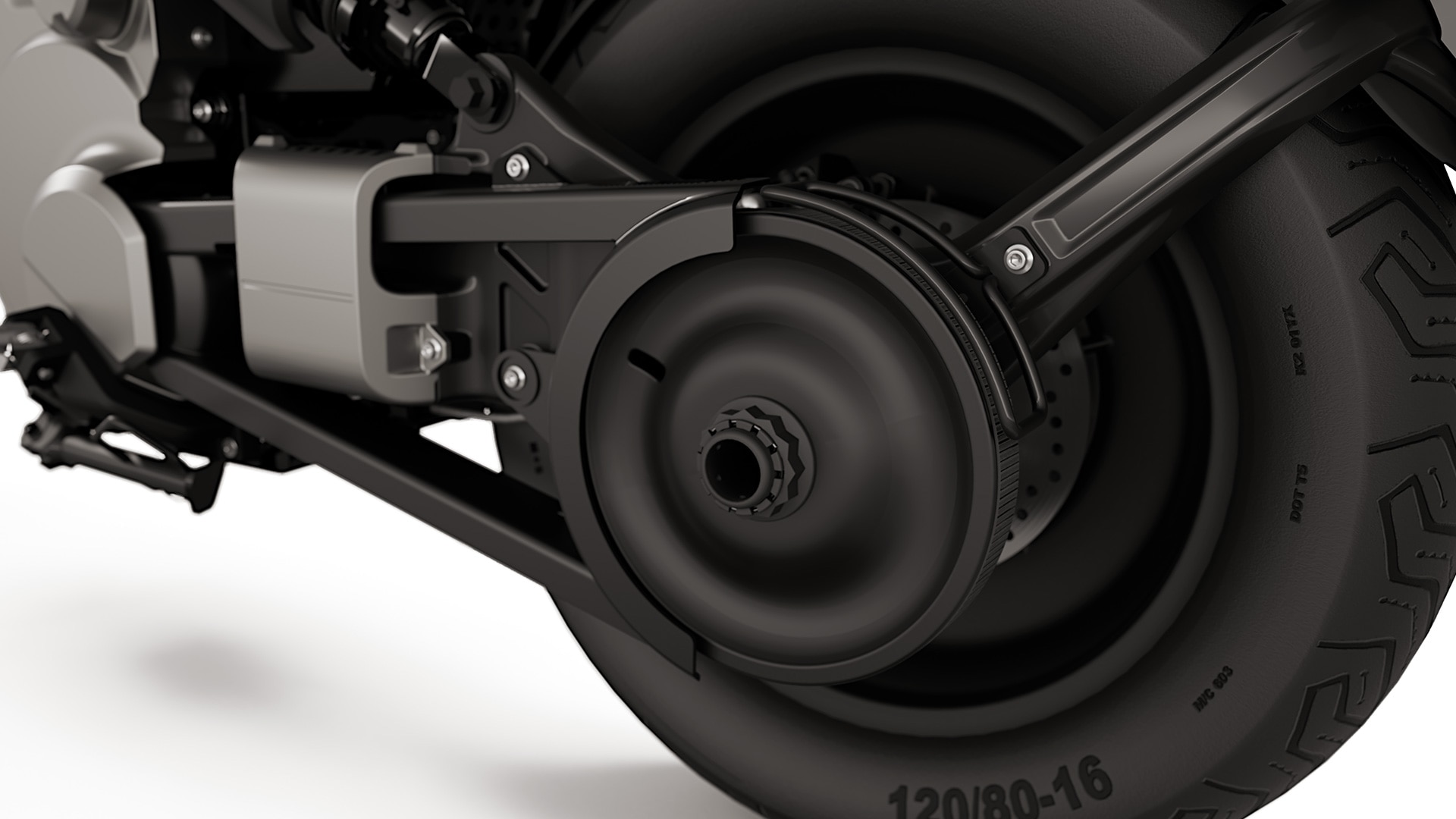 Il forcellone posteriore dell’eParkourer CE 02 di BMW Motorrad