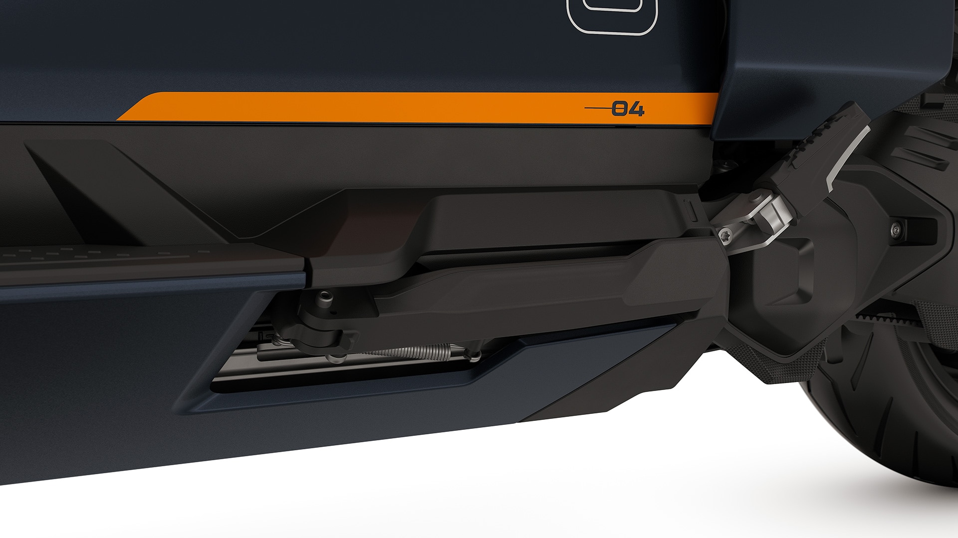 Supporto laterale integrato del BMW CE 04.