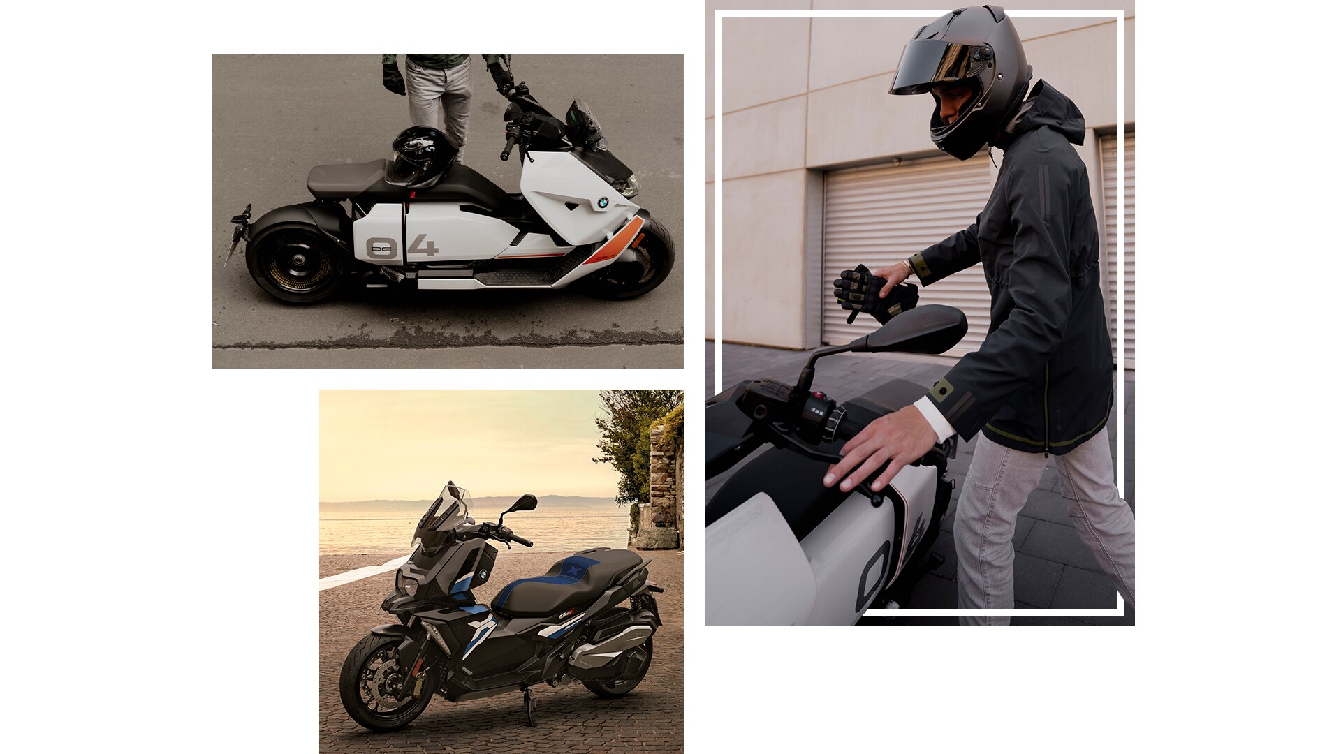 Panoramica degli scooter, dei motorini e degli eParkourer di BMW Motorrad.